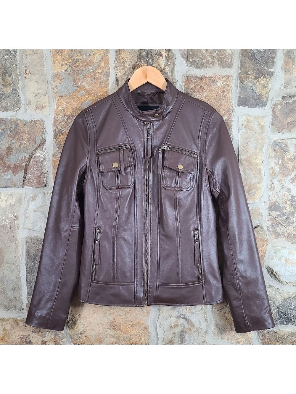 Cruzer S SMALL Lamb Leather Moto Jacket Coat